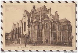 Delcampe - 5AH54 MAYENNE L'EGLISE NOTRE DAME    2  SCANS - Mayenne