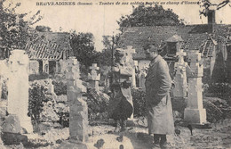 Delcampe - 21-6579 : BEUVRAIGNES. TOMBES DE SOLDATS. GUERRE DE 1914-1918 - Beuvraignes