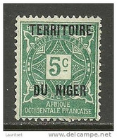 France Colony Territoire Du Niger Chiffre Taxe Revenue Stamp * - Otros & Sin Clasificación