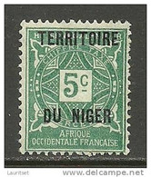France Colony Territoire Du Niger Chiffre Taxe Revenue Stamp * - Altri & Non Classificati