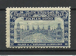 France 1900 EXPOSITION UNIVERSELLE Paris Palais De L'Esplanade Des Invalides MNH - 1900 – París (Francia)