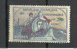 FRANCE Correspondance Par Avion Postes Guinemer Vignette * - Aviation