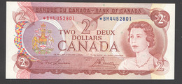 1973  $2  Asterisk Replacement  Bill  Signed   Lawson / Bouey  UNC - Canada