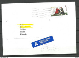 NORWAY Norwegen 2016 Letter To Estonie - Covers & Documents
