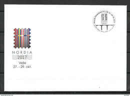 NORWAY 2017 VEJLE NORDEA Stamp Exhibition Special Cover + Sonderstempel - Covers & Documents