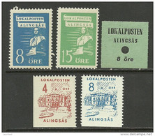 SCHWEDEN Sweden ALINGSAS Stadtpost Local City Post MNH - Local Post Stamps