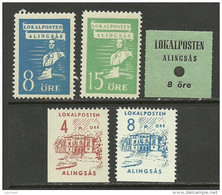 SCHWEDEN Sweden ALINGSAS Stadtpost Local City Post MNH - Ortsausgaben