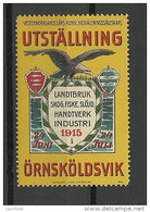 SCHWEDEN Sweden 1915 Reklamemarke Advertising Stamp Exposition Ausstellung MNH - Neufs