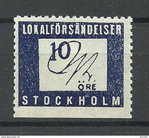 SCHWEDEN Sweden STOCKHOLM Stadtpost Local City Post MNH - Emissioni Locali