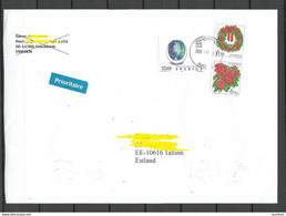 SCHWEDEN Sweden 2020 Air Mail Cover To Estonia O Stockholm - Brieven En Documenten