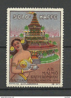 SWEDEN 1914 Solo Kaffee AB Malmö Baltic Exhibition Vignette Werbemarke Advertising Stamp (*) - Ongebruikt
