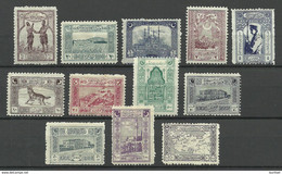 TÜRKEI Turkey 1922/1923 Michel 767 - 778 * Couple Are Signed - Unused Stamps