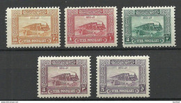 TÜRKEI Turkey 1926 Michel 52 - 56 Porto Postage Due Chiffre-Taxe * - Timbres-taxe