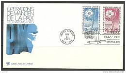 United Nations New York  21.11.1975 FDC Naciones Unidas UN Peace Keeping Operations - Covers & Documents