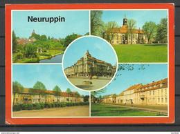 Deutschland DDR Ansichtskarte Neuruppin Gesendet 1990, Mit Briefmarke - Neuruppin