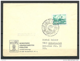 HUNGARY Ungarn 1974 Special Cancel Sonderstempel Special Cover To Germany DDR - Briefe U. Dokumente