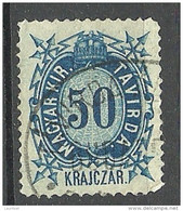 UNGARN HUNGARY 1874 Telegraphmarke Michel 16 O - Telégrafos