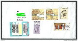 ISRAEL Registered Cover To Estonia Estland 2014 - Covers & Documents