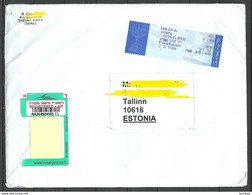 ISRAEL 2021 Registered Cover Haifa To Estonia - Storia Postale