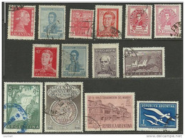 ARGENTINA Argentinien Lot Of 14 Old Stamps - Lots & Serien