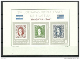 ARGENTINA Argentinien 1966 Block Mi 16 Philatelistentagung MNH - Blokken & Velletjes