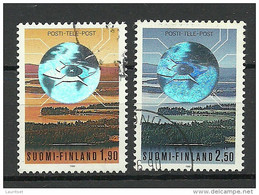 FINNLAND FINLAND 1990 Marken Mit Hologrammfolie Michel 1098 - 1099 O - Hologrammes