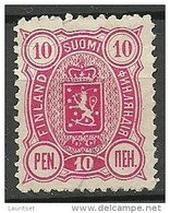 FINLAND FINNLAND 1890 Michel 29 A (Perf 12 1/2) (*) - Unused Stamps