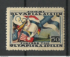 FINLAND 1928 Finland To Olympic Games ( Amsterdam ) MNH RRR - Summer 1928: Amsterdam