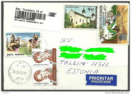 ROMANIA Rumänien Romana Registered Letter To Estonie Estonia Estland 2012 Many Nice Stamps Walt Disney Etc - Briefe U. Dokumente