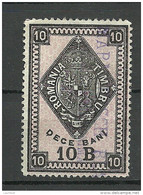 ROMANIA ROMANA Revenue Tax Fiscal 10 Bani O - Steuermarken