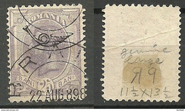 ROMANIA ROMANA O 1898 Revenue Tax Fiscal Stamp - Fiscale Zegels