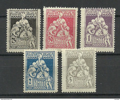 ROMANIA Rumänien Asistentia Sociala Stempelmarken Documentary Stamps * - Fiscaux