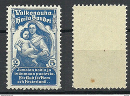 FINLAND FINNLAND Suomi Ca 1905 Charity Wohlfahrt White Ribbon Hvita Bandet Valkonauha MNH Small Stain Spot - Unused Stamps