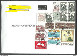 DENMARK Dänemark 2019 Cover To Estonia With Many Nice Stamps - Brieven En Documenten