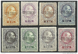 Österreich Austria 1873 Keiser Franz Joseph Telegraphenmarken Muster Specimen - Telegraphenmarken