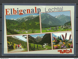 AUSTRIA Holzschnitzerdorf ELBIGENALP Lechtal Tirol Gesendet, Mit Briefmarke + Werbestempel Advertising Cancel - Lechtal