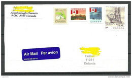 KANADA Canada 2015 Letter To Estonia Satmps Remained Uncancelled - Storia Postale