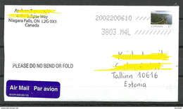 CANADA Kanada 2020 Air Mail Cover To Estonia - Brieven En Documenten