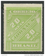 BRAZIL Brasilien 1889 Zeitungsmarke Jornaes 20 Reis Michel 77 (*) - Unused Stamps