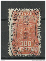 BRAZIL Brazilia 0 1909 Old Revenue Tax Fiscal Stamp Thesoro Federal 300 Reis O - Segnatasse