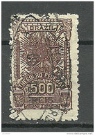 BRAZIL Brazilia Old Revenue Tax Fiscal Stamp Thesoro Federal 500 Reis O - Portomarken