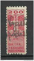 BRAZIL Brazilia 1930 Old Revenue Tax Fiscal Stamp Tesouro National O - Strafport