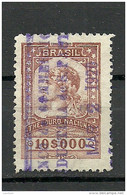 BRAZIL Brazilia O 1920 Revenue Tax Fiscal Stamp Thesouro National O - Officials