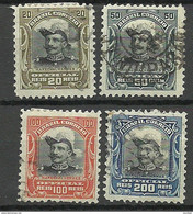 BRAZIL Brazilia 1913 Michel 15 - 18 Dienstmarken Postage Due O - Oficiales