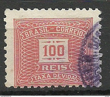 BRAZIL Brazilia 1919 Taxa Devida Portomarke Postage Due Michel 44 O - Postage Due