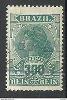 BRAZIL Brazilia Ca 1915 Revenue Tax Fiscal Stamp Thesouro National 300 Reis O - Officials