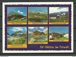 AUSTRIA Österreich AV-Hütten In FERWALL, Gesendet 2000 Aus Deutschland Mit Briefmarke - Galtür