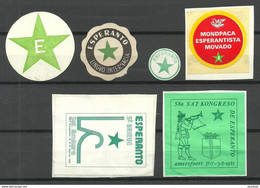 ESPERANTO Vignette Lot Vignetten Poster Stamps & Siegelmarken - Esperanto