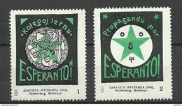 ESPERANTO 2 Vignetten Poster Stamps * - Esperanto