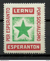 ESPERANTO Before WWII Old Vignette Poster Stamp * - Esperanto